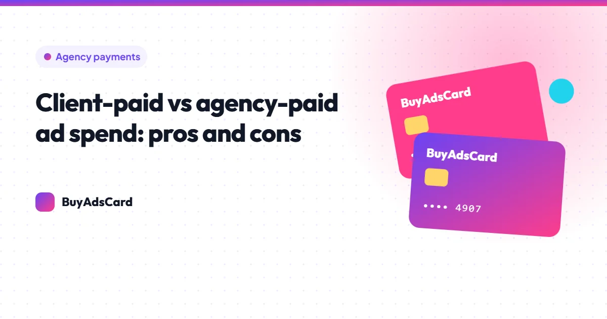 Two cards side by side with a checklist comparing payment options