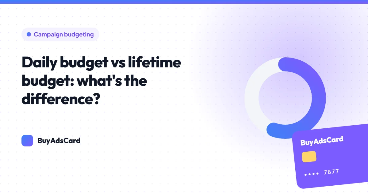 Line chart comparing steady daily spend with a lifetime budget curve