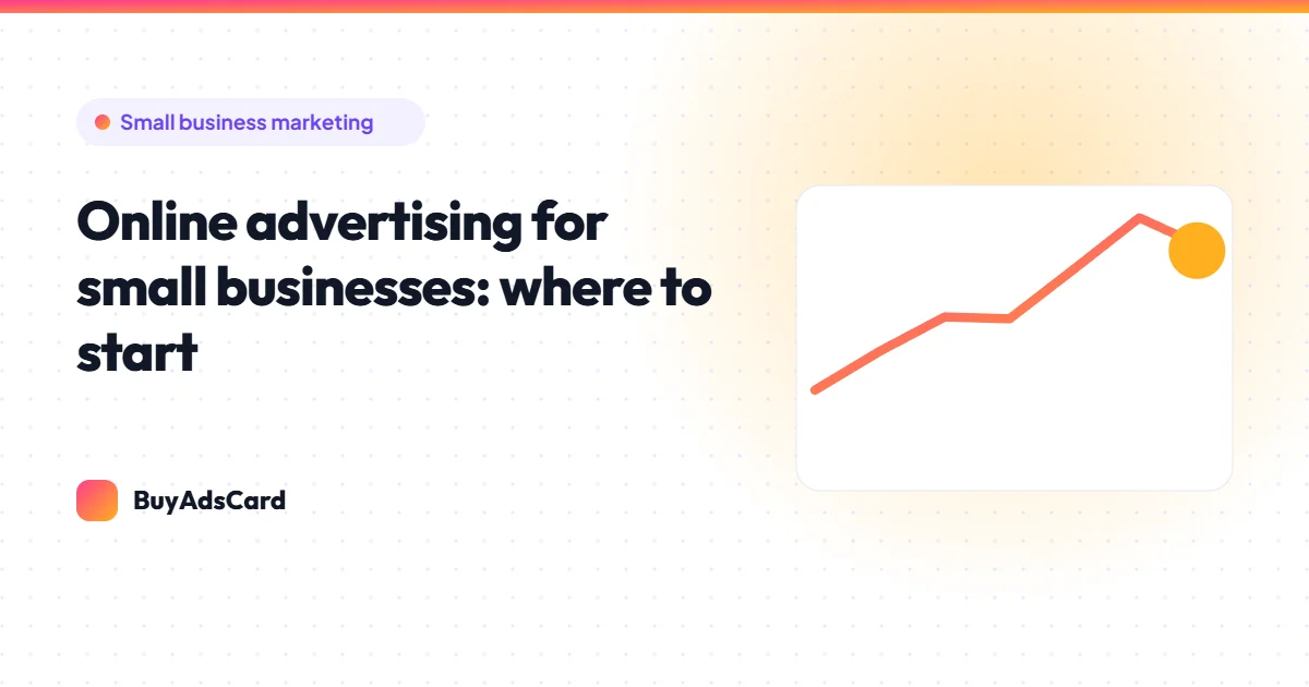 Rising line chart with a small storefront budget meter