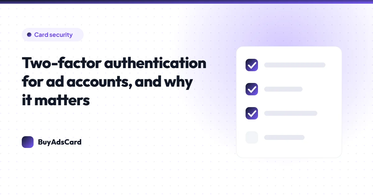 Shield and padlock illustrating two-factor sign-in on ad accounts